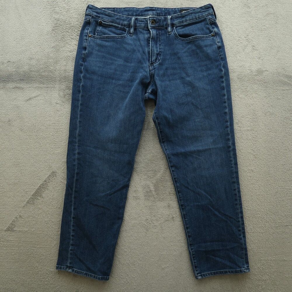 Bonobos Jeans Mens Fits 32x27 (Hemmed) Blue Athletic Fit Medium Wash Timeworn